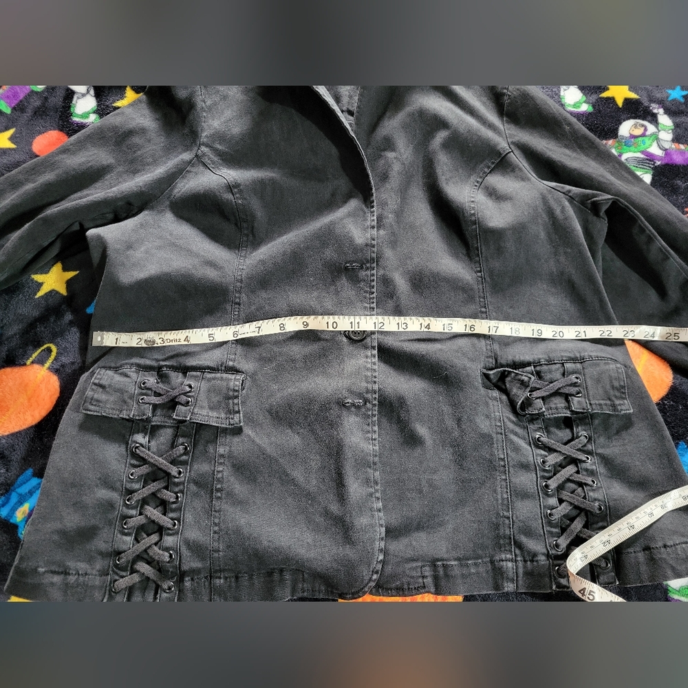 Tripp NYC VINTAGE 2X Black Button-Up Jacket with Lace Details - Picture 10 of 16